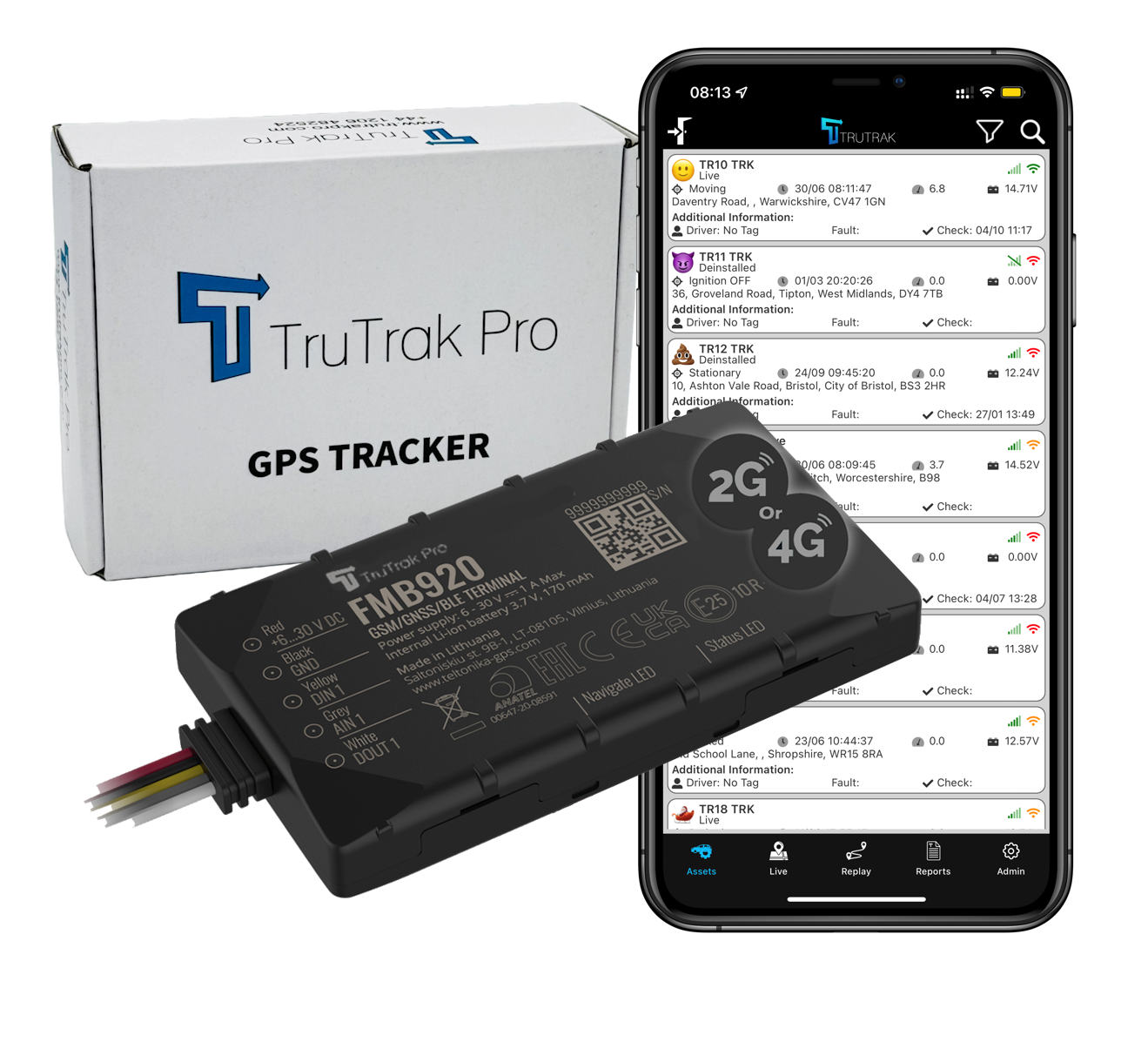 TruTrak Pro FMB920 GPS Tracker PAYG