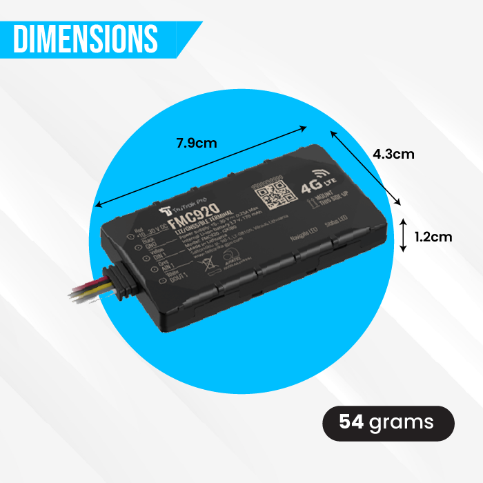 TruTrak Pro FMC920 4G GPS Tracker PAYG
