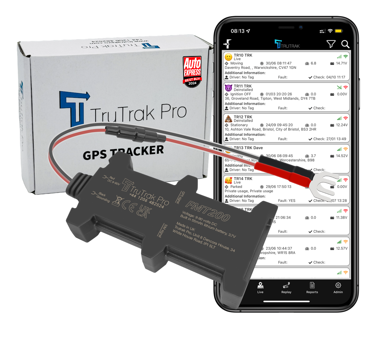 TruTrak Pro FMT200 4G GPS Tracker PAYG