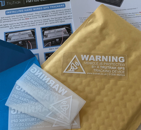 TruTrak GPS Tracker Security Window Stickers (Pack of 3)