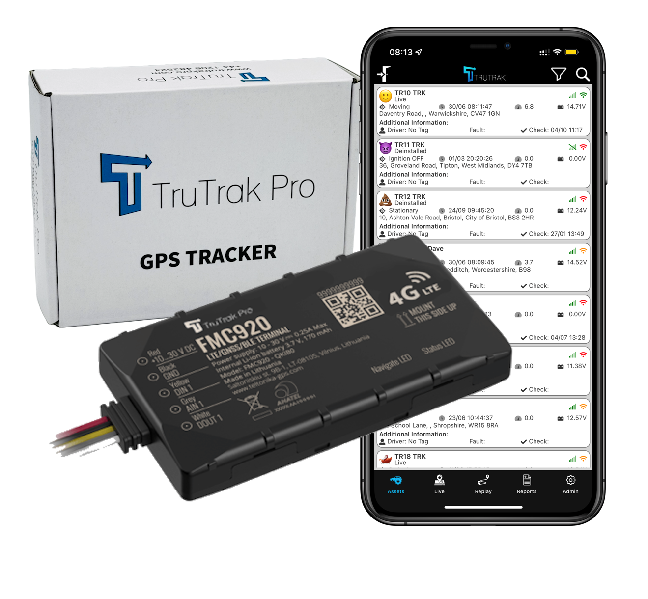 TruTrak Pro FMC920 4G GPS Tracker PAYG