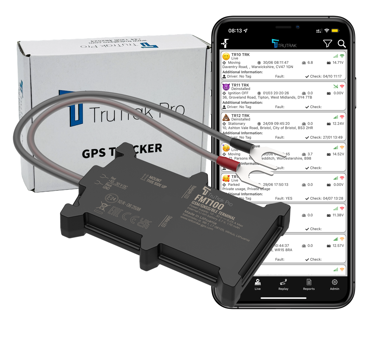 TruTrak Pro FMT100 4G GPS Tracker PAYG