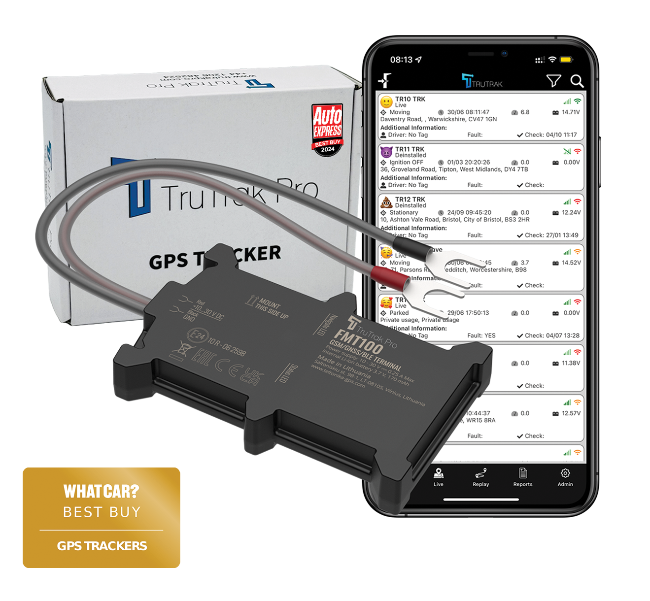 TruTrak Pro FMT100 GPS Tracker PAYG