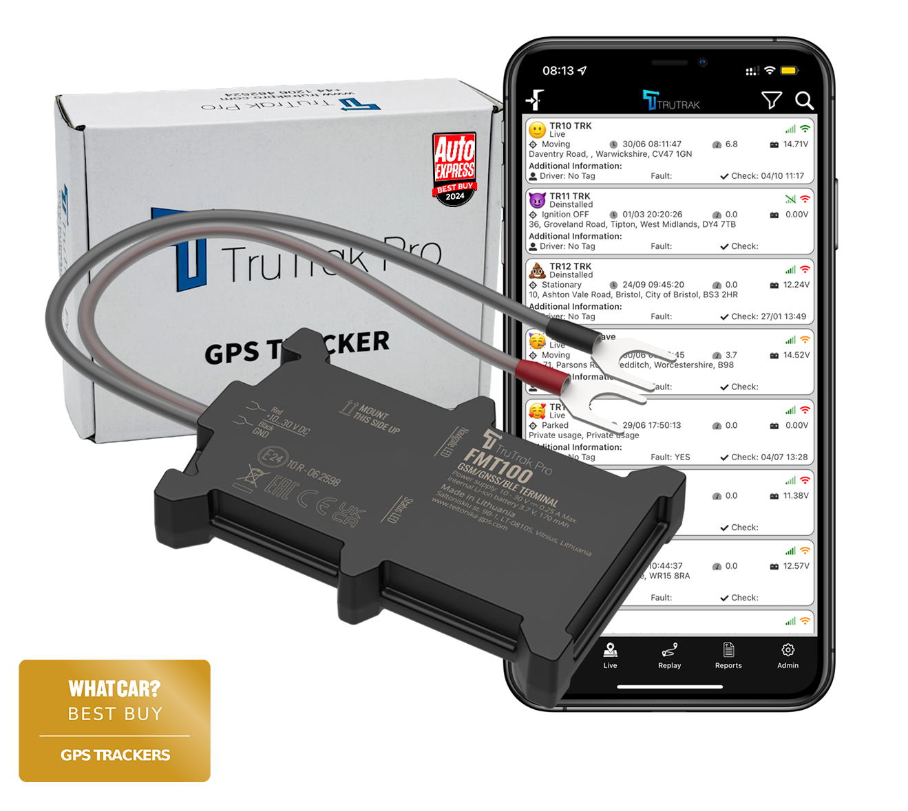 TruTrak Pro FMT100 GPS Tracker PAYG